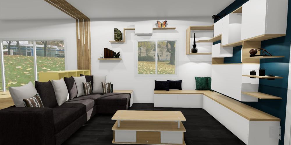 plan 3d salon